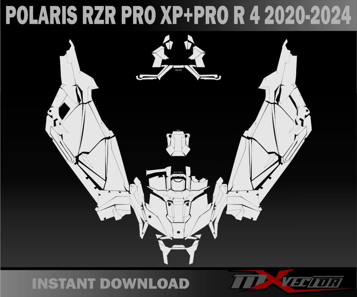 POLARIS RZR PRO XP+PRO R+TURBO R 4 2020-2024